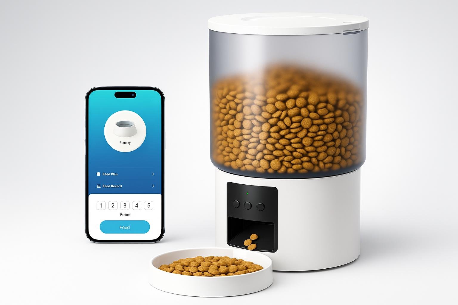 Distributore automatico di cibo WiFi 6L in offerta: gestire i pasti di cani e gatti dallo smartphone