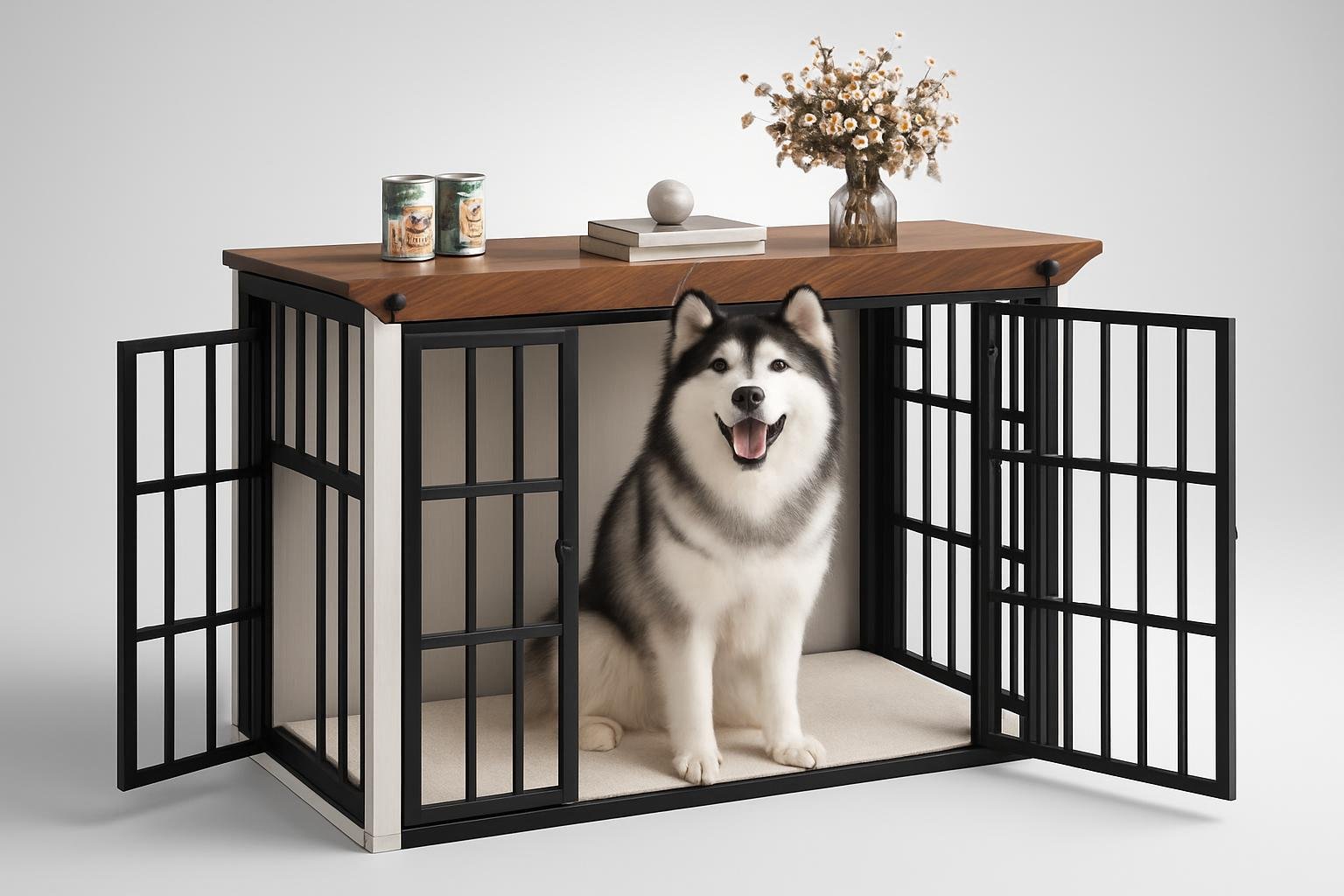 Hzuaneri gabbia per cani da interno 120 cm, cuccia moderna XXL in offerta su Amazon