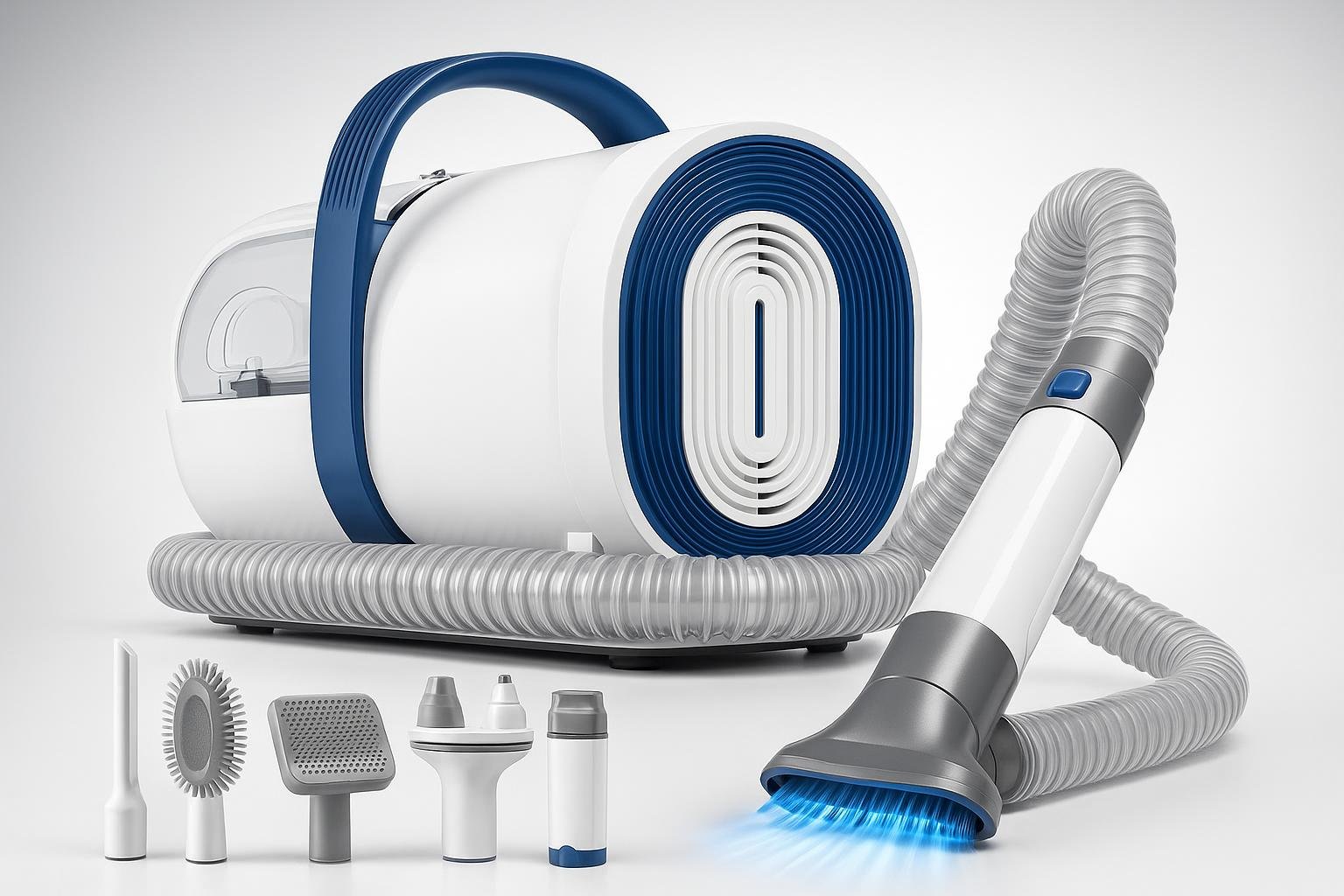 Set oneisall 7 in 1 per toelettatura e aspirazione del pelo: soluzione compatta per cani e gatti in offerta