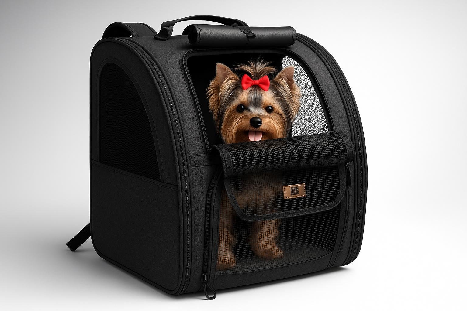 Zaino trasportino Aystkniet per cani e gatti fino a 10 kg, soluzione comoda per città e viaggi in treno