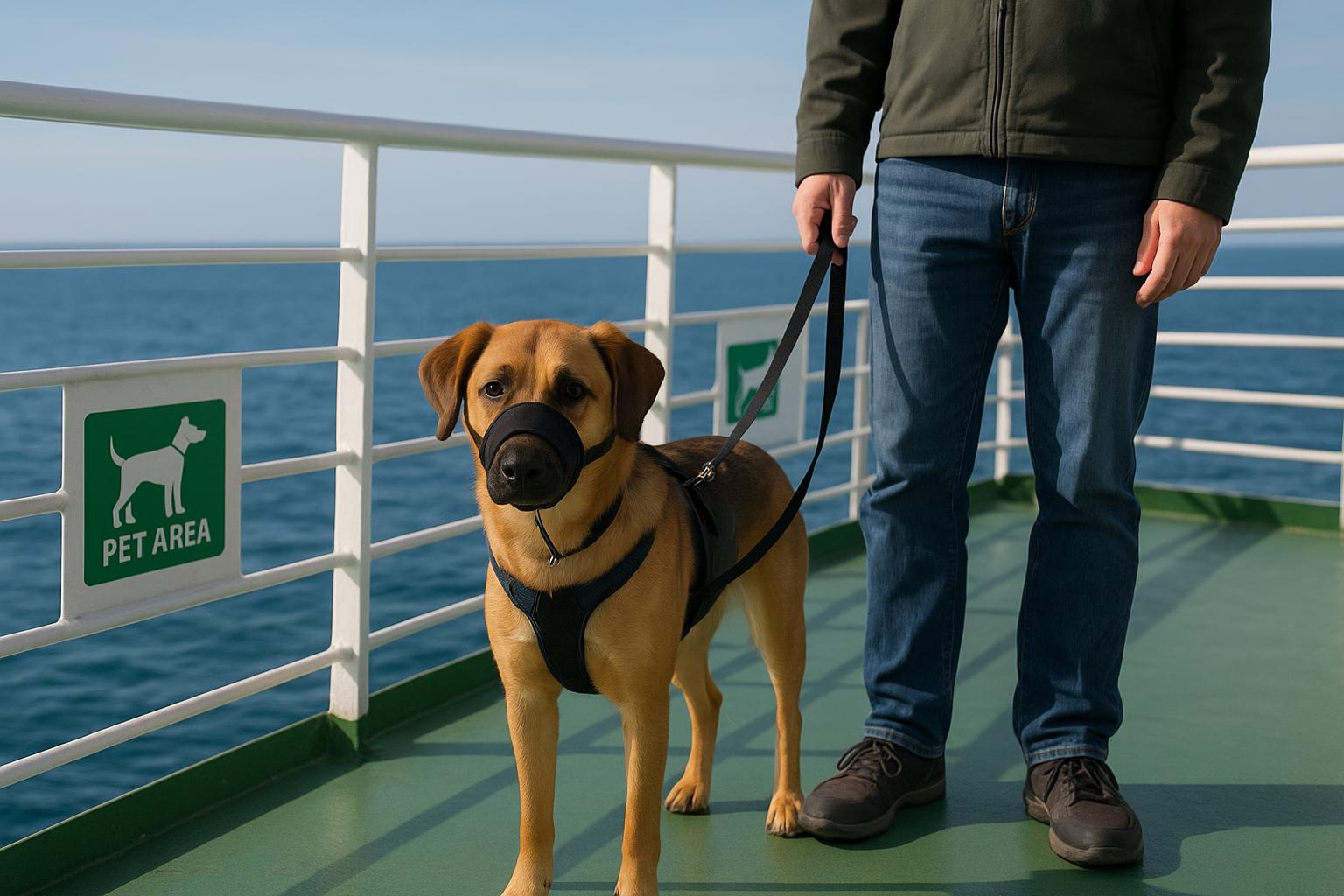 Cani che viaggiano in traghetto: regole di base, aree dedicate e gestione dello stress
