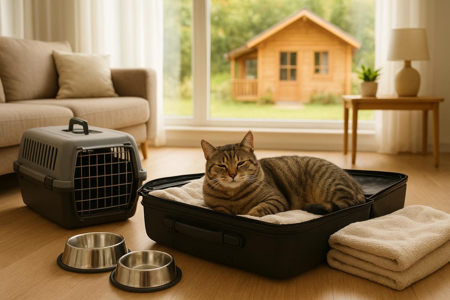 Portare il gatto in casa vacanze per una settimana: pro, contro e alternative
