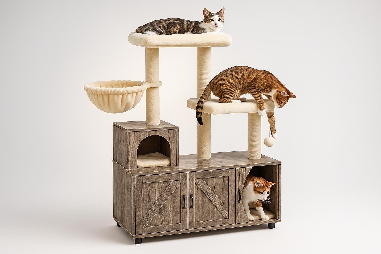 Yaheetech albero tiragraffi 134,5 cm tutto in uno: il condominio perfetto per gatti indoor in promo