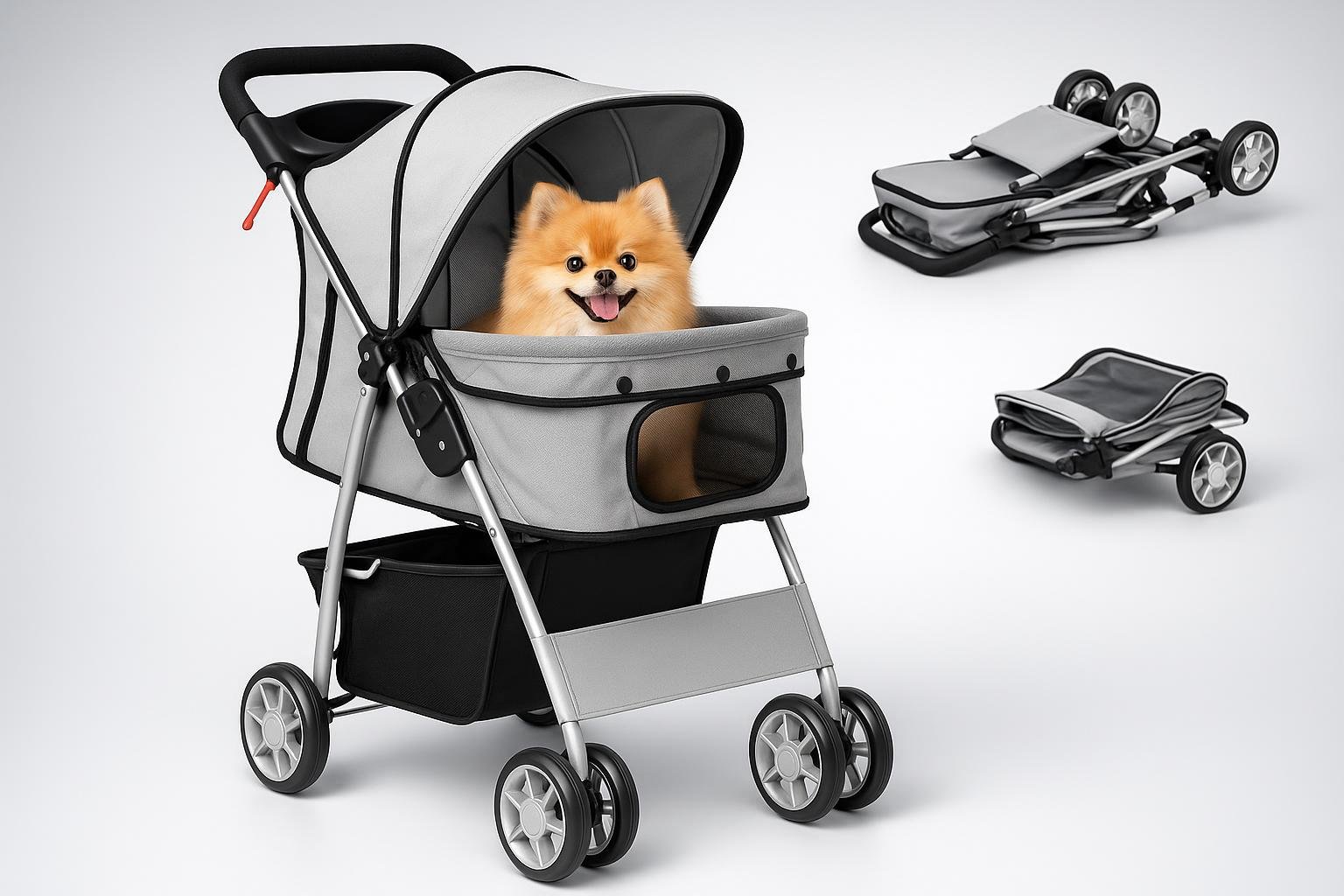PawHut passeggino per cani pieghevole: alleato smart per pet anziani o disabili ora a prezzo ribassato