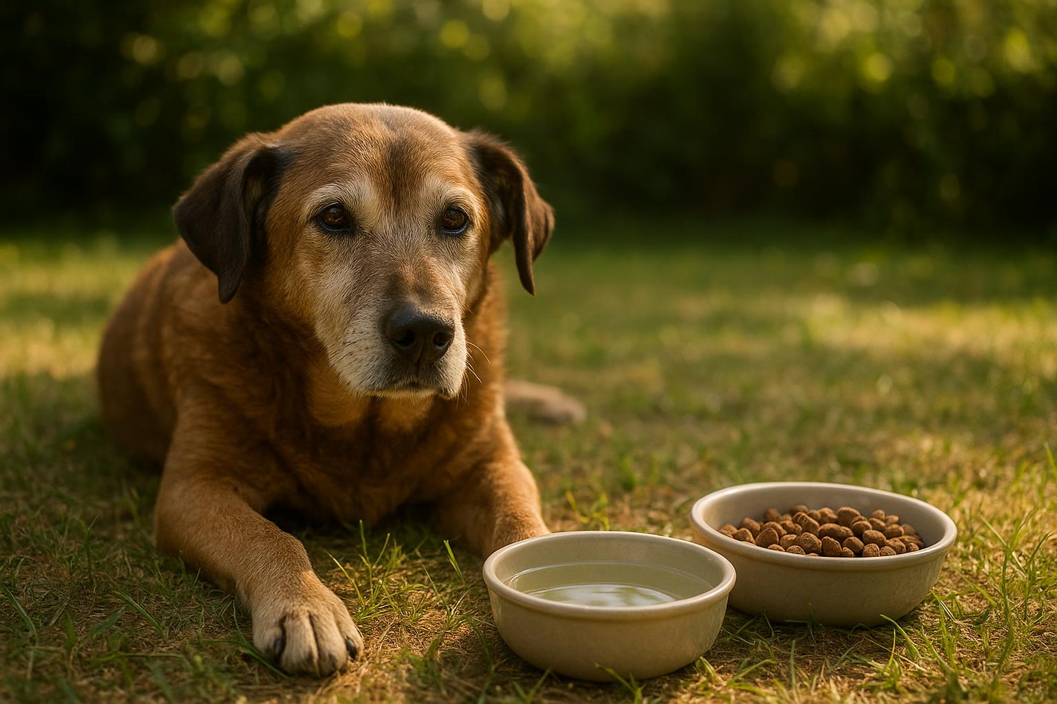 Alimentazione del cane anziano in estate: ridurre calorie senza perdere massa muscolare