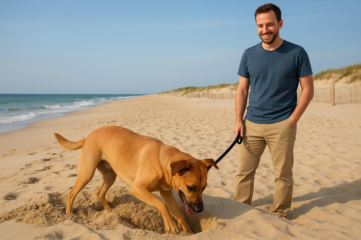 Cane che ama scavare in spiaggia: quando è un gioco e quando serve mettere limiti