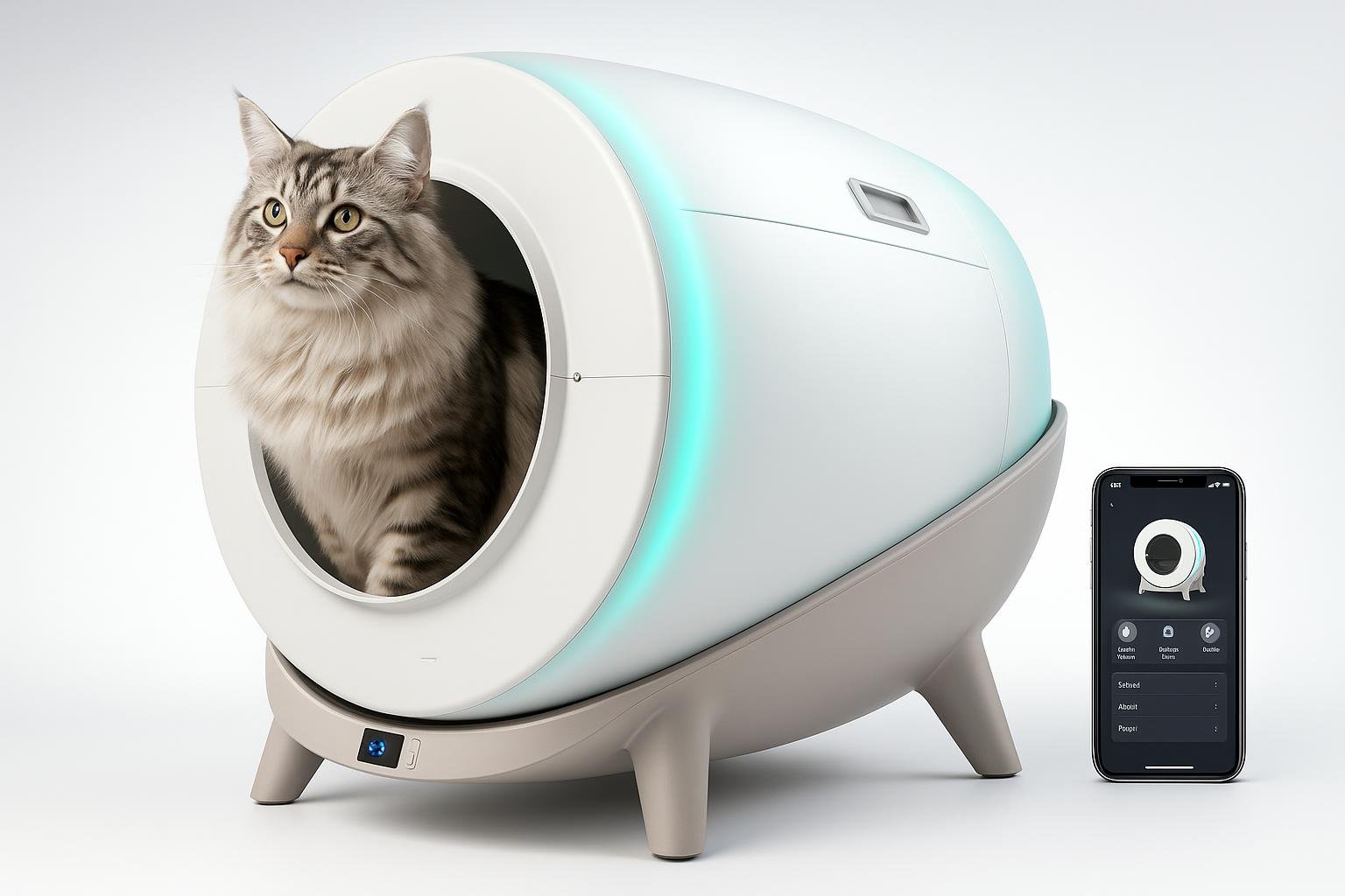 Lettiera gatto autopulente Nobleza con app: cassetta intelligente in forte ribasso su Amazon