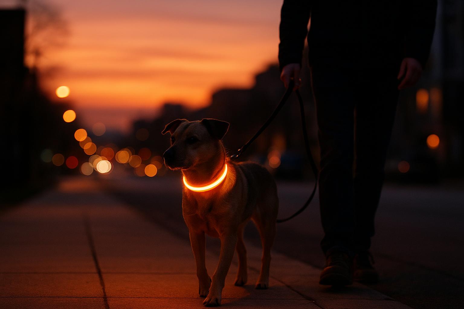 Cani e lunghe camminate serali: come gestire illuminazione, insetti e sicurezza