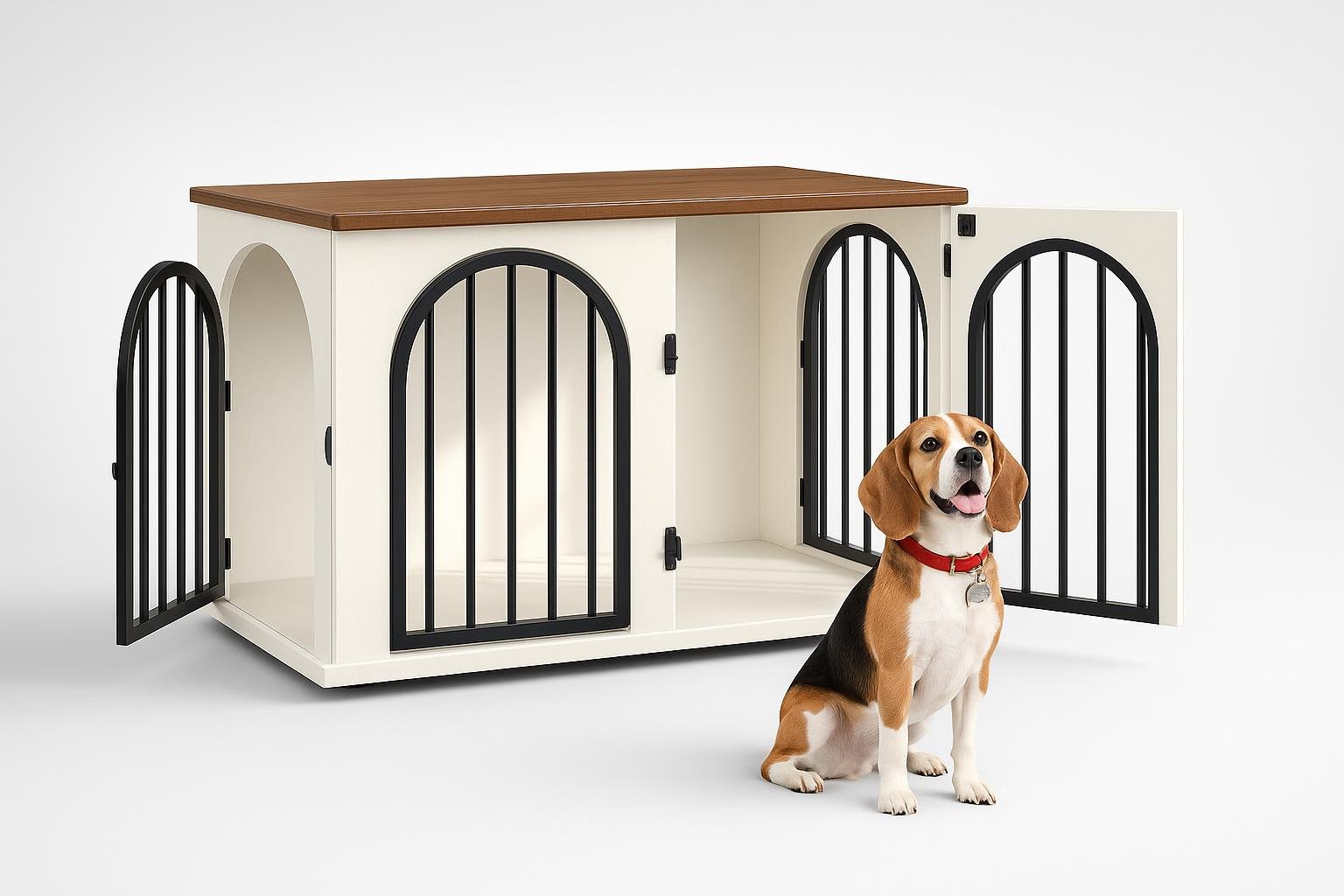Hzuaneri gabbia 80 cm per cani da interno, cuccia moderna che diventa tavolino in sconto su Amazon