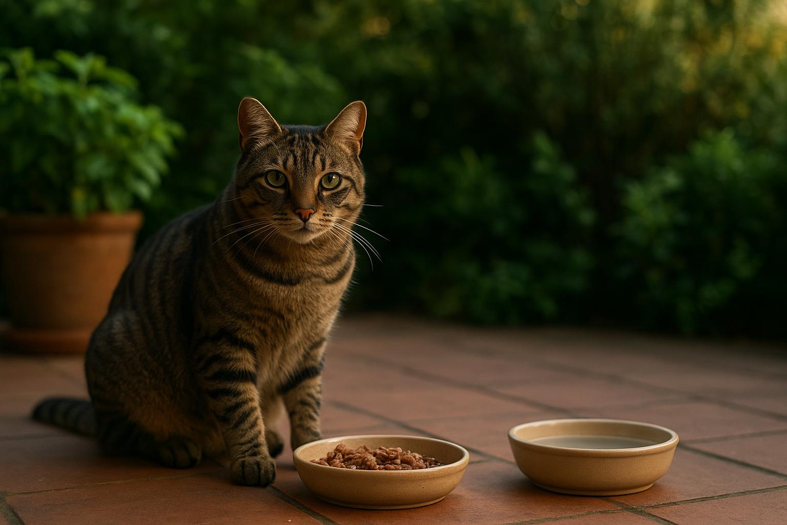 Dieta estiva per gatti che vivono anche all’aperto: adattare porzioni e orari