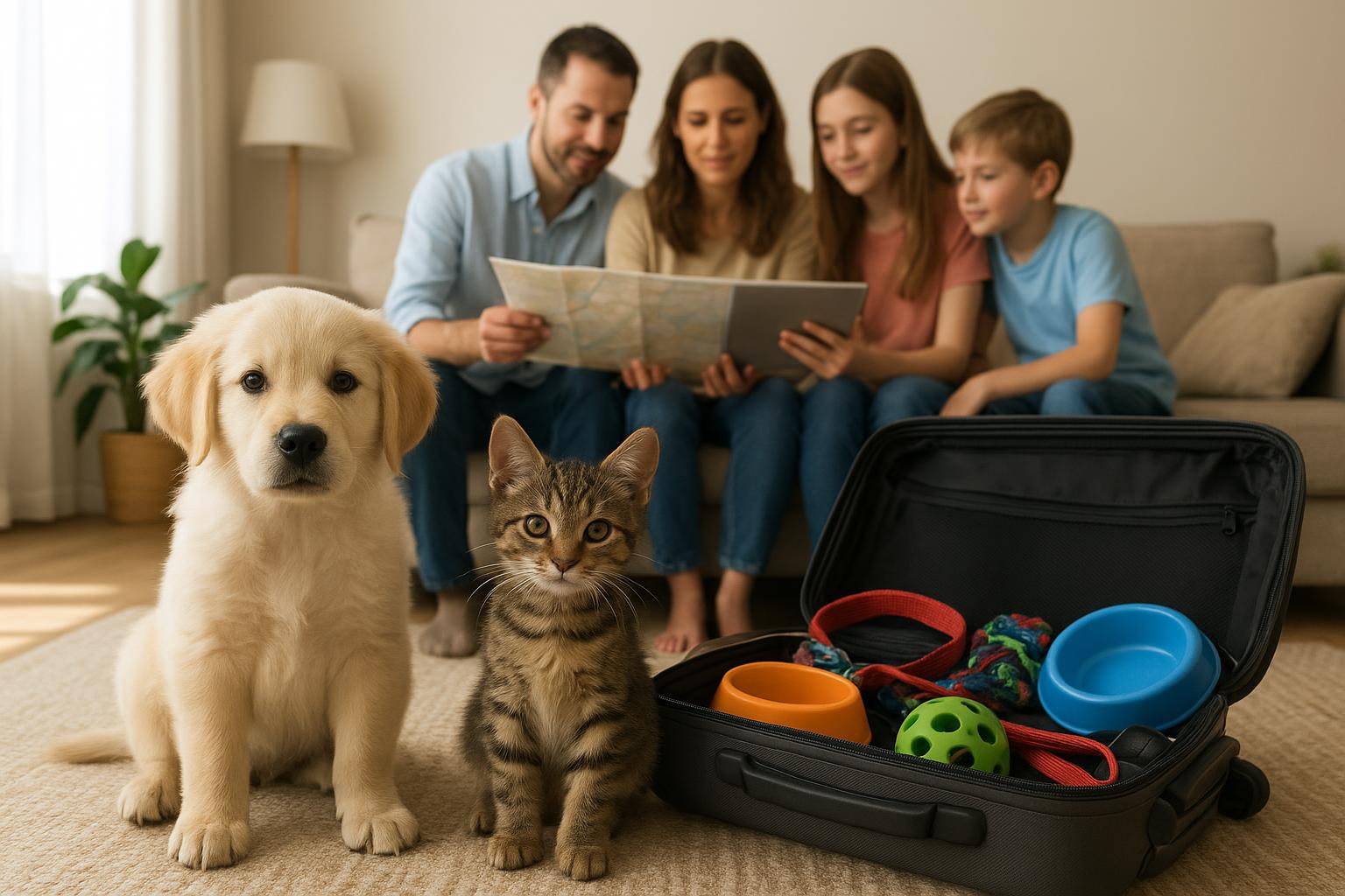 Quando il pet arriva poco prima delle vacanze: pianificare subito un piano B