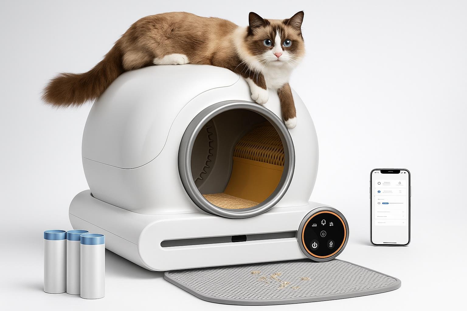 Lettiera per gatti autopulente XXL 74 l con app, la soluzione hi-tech per ridurre odori e fatica a un super prezzo Amazon