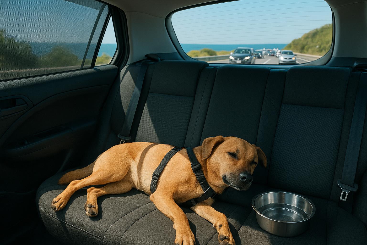 Cane e lunghe code in autostrada verso il mare: come gestire caldo e noia