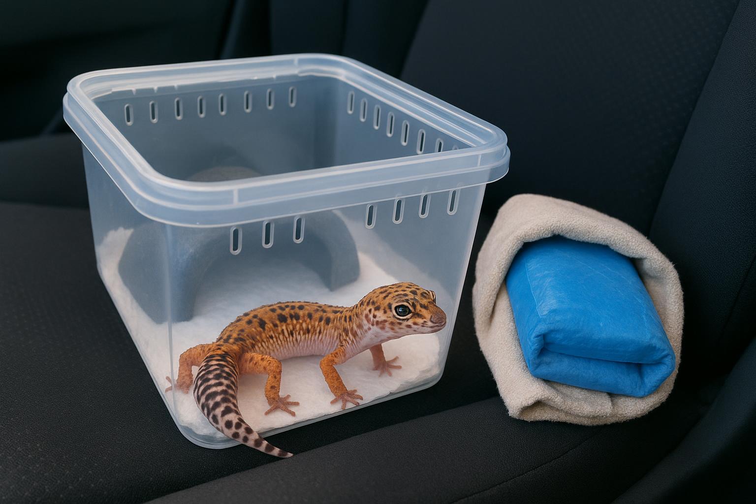 Piccoli rettili e viaggio in auto: come attrezzare box provvisori sicuri