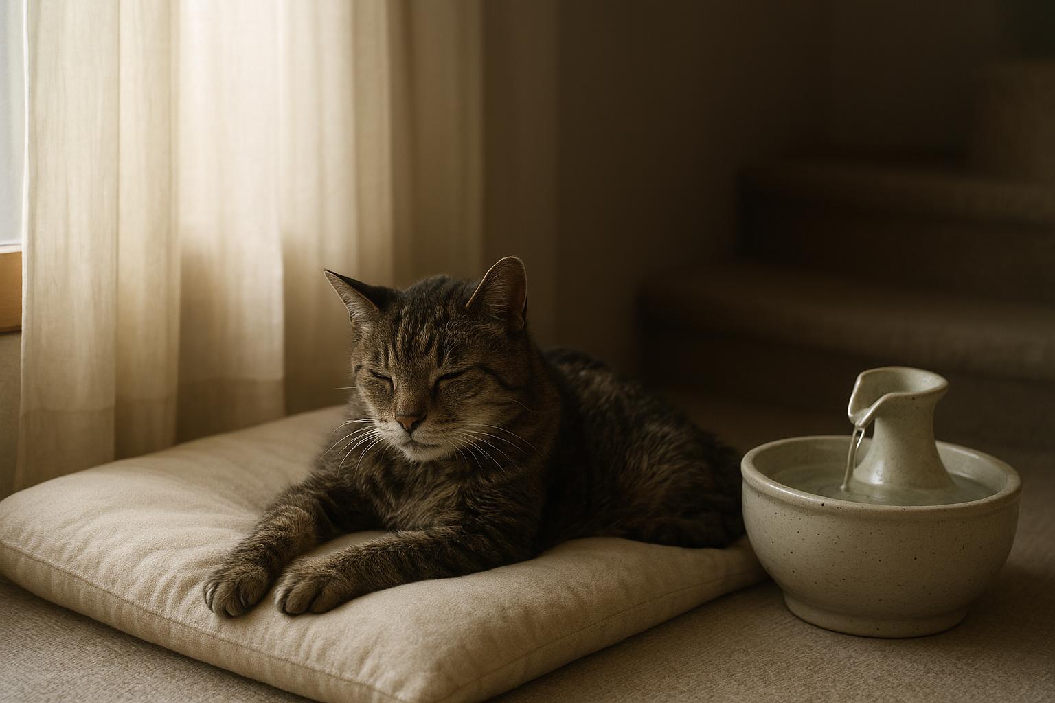 Gatto anziano e estate: supportare articolazioni e sensi più deboli