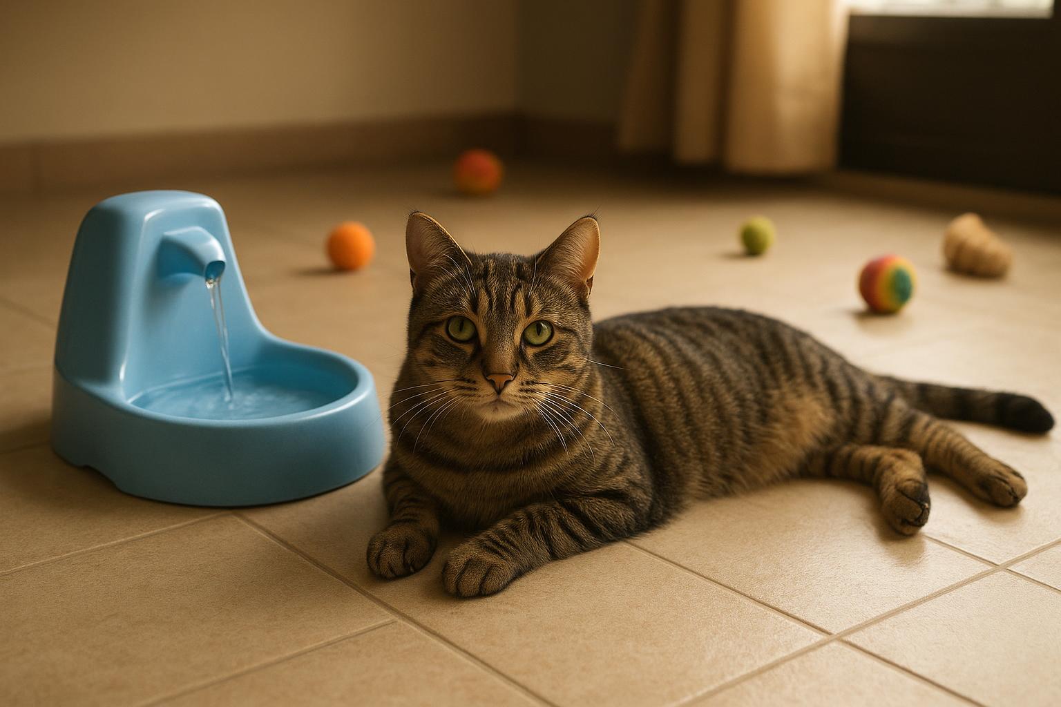Bilancio del primo mese estivo con il gatto: idratazione, gioco e stress ambientale