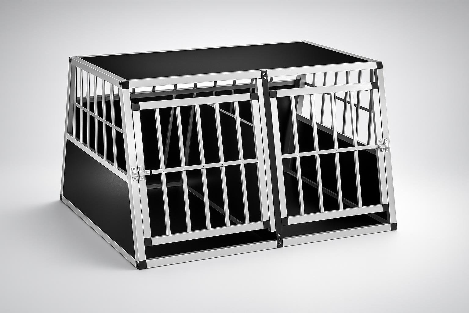 Box da trasporto doppio tectake per cani: soluzione auto sicura e in super offerta
