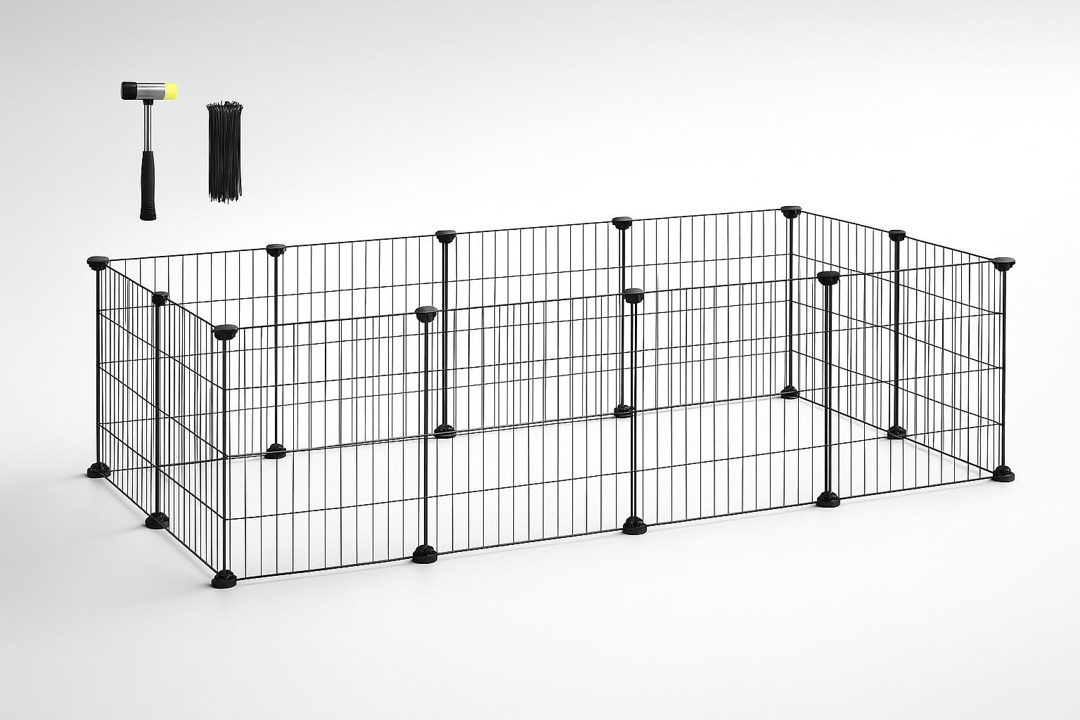 Recinto SONGMICS modulare per piccoli animali LPI01H: gabbia componibile in sconto su Amazon