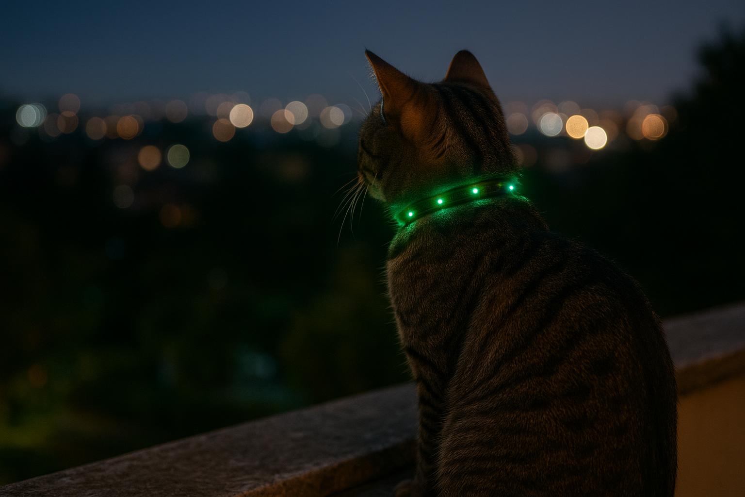 Collari riflettenti e luminosi per gatti: sicurezza nelle uscite serali