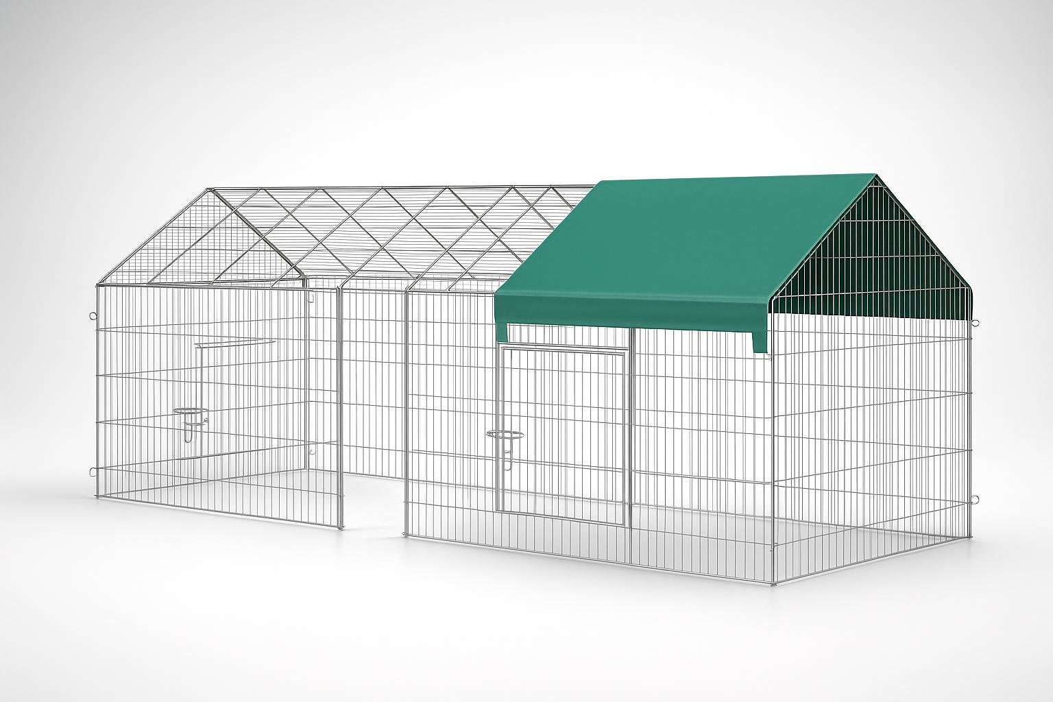 PawHut recinto per galline e conigli con telo di copertura, la recinzione da giardino robusta in promo su Amazon