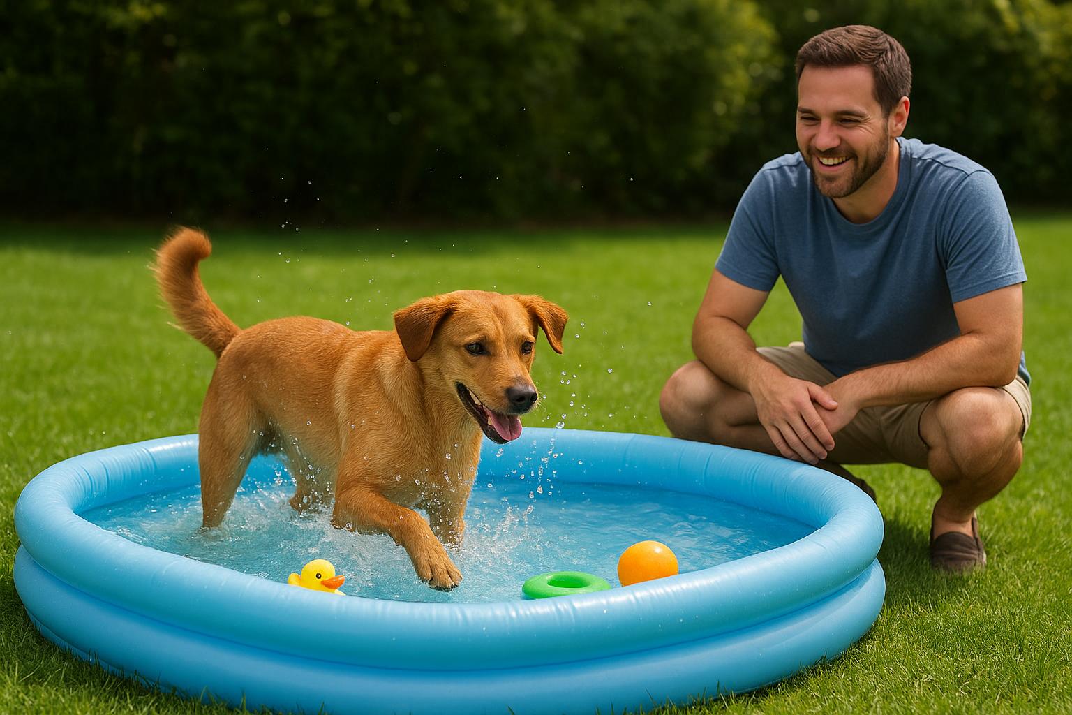Cane e giochi di acqua in giardino: come evitare infortuni e ingestione eccessiva