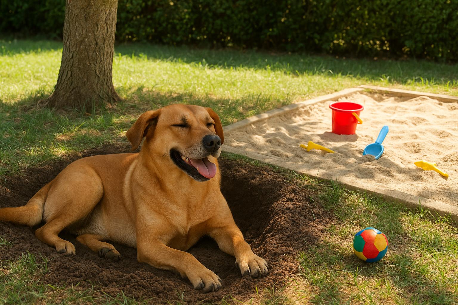 Cani che amano scavare buche fresche in giardino: come gestire il comportamento