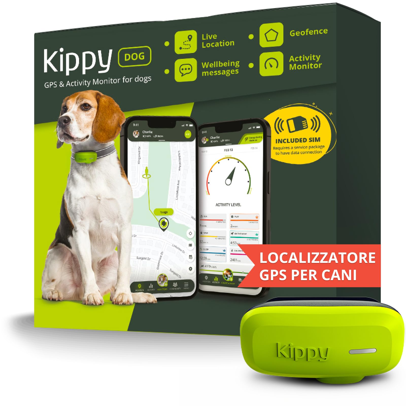 Kippy DOG GPS per cani in offerta su Amazon: monitoraggio posizione e attività in tempo reale