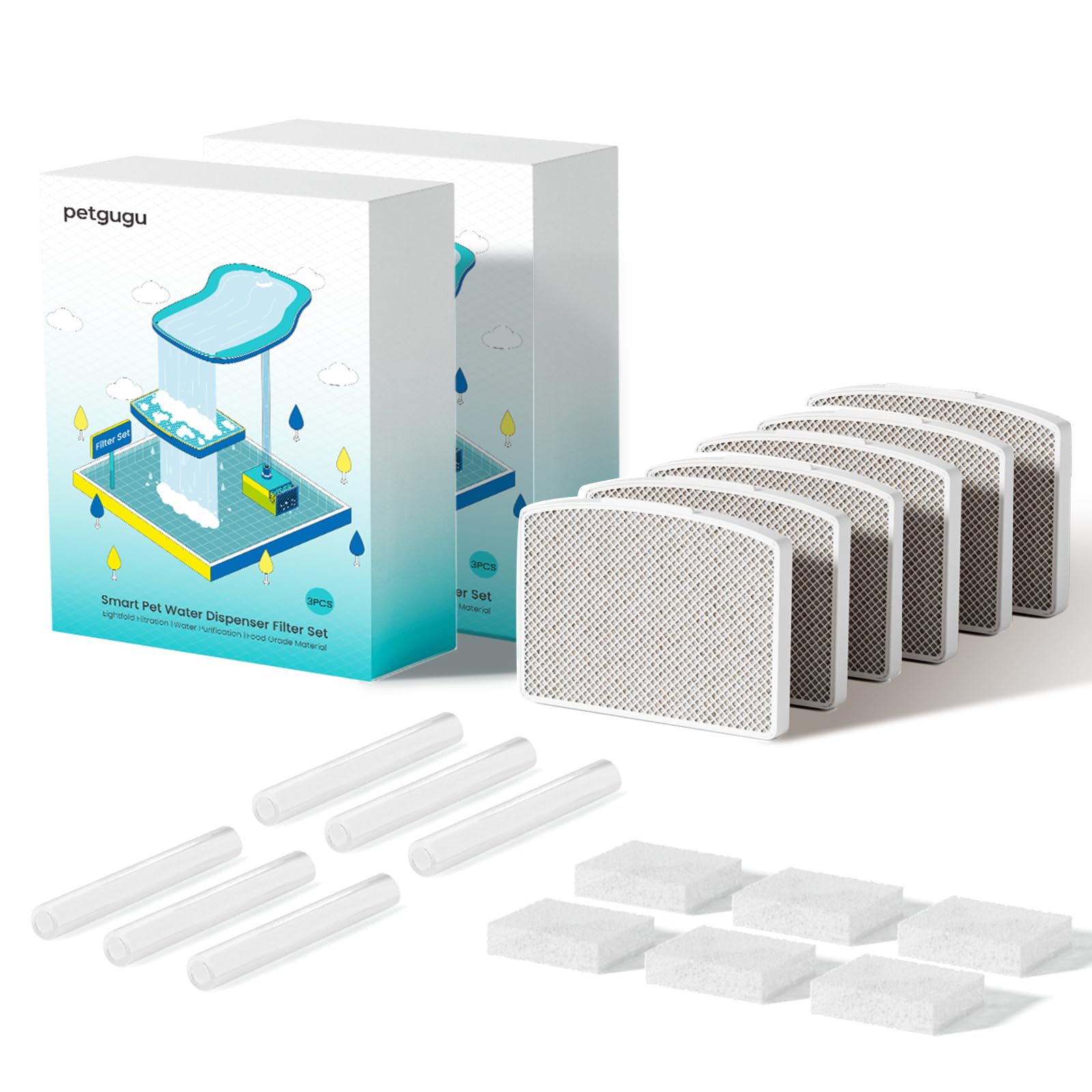 Filtri PETGUGU per fontanella gatti PF1 e PF1L: acqua più pulita a prezzo ribassato su Amazon