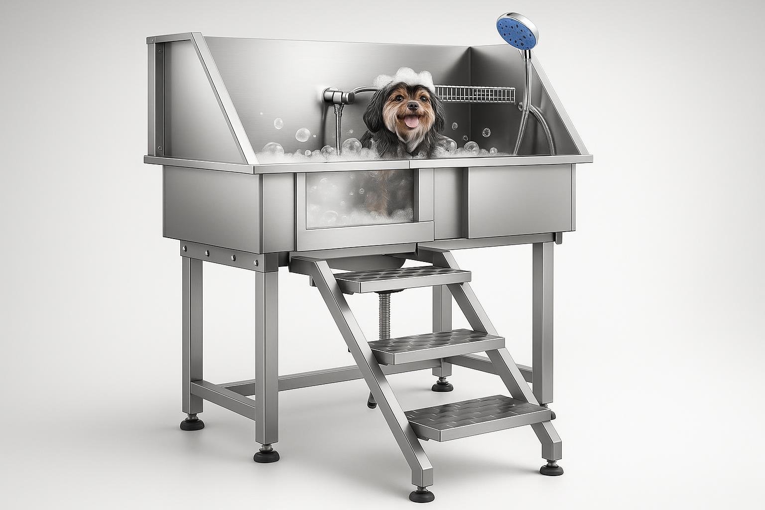 CO-Z vasca da bagno per cani in acciaio inox: toelettatura professionale in casa a prezzo imperdibile