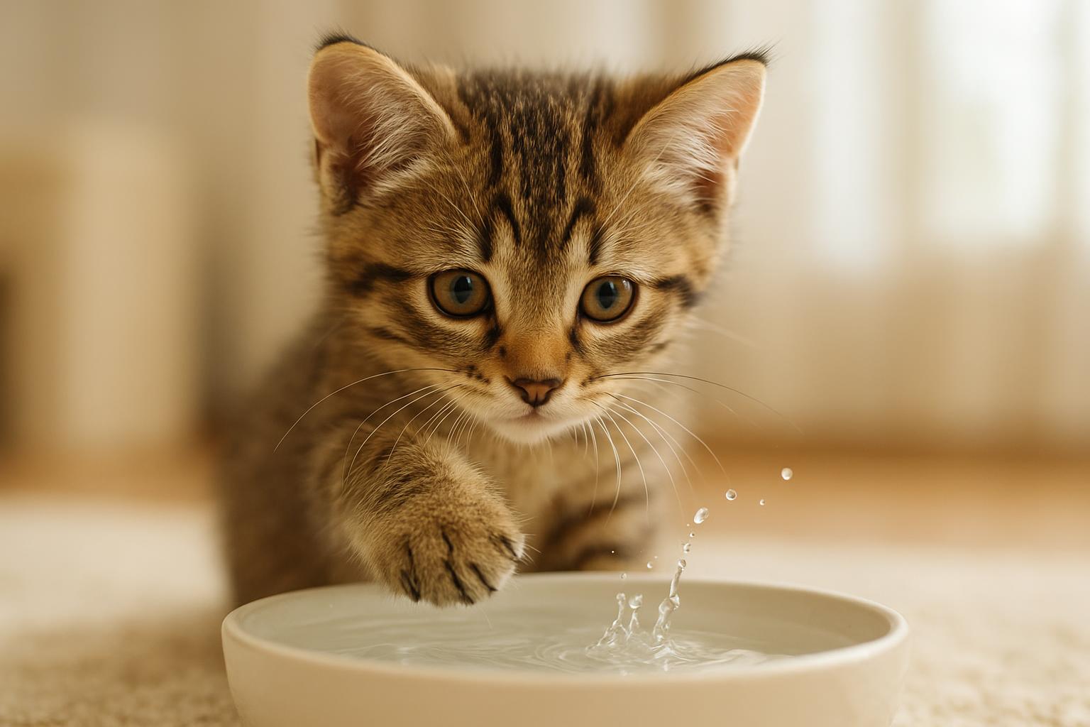 Gattini e primi giochi d’acqua: quali esperimenti sono sicuri e quali evitare