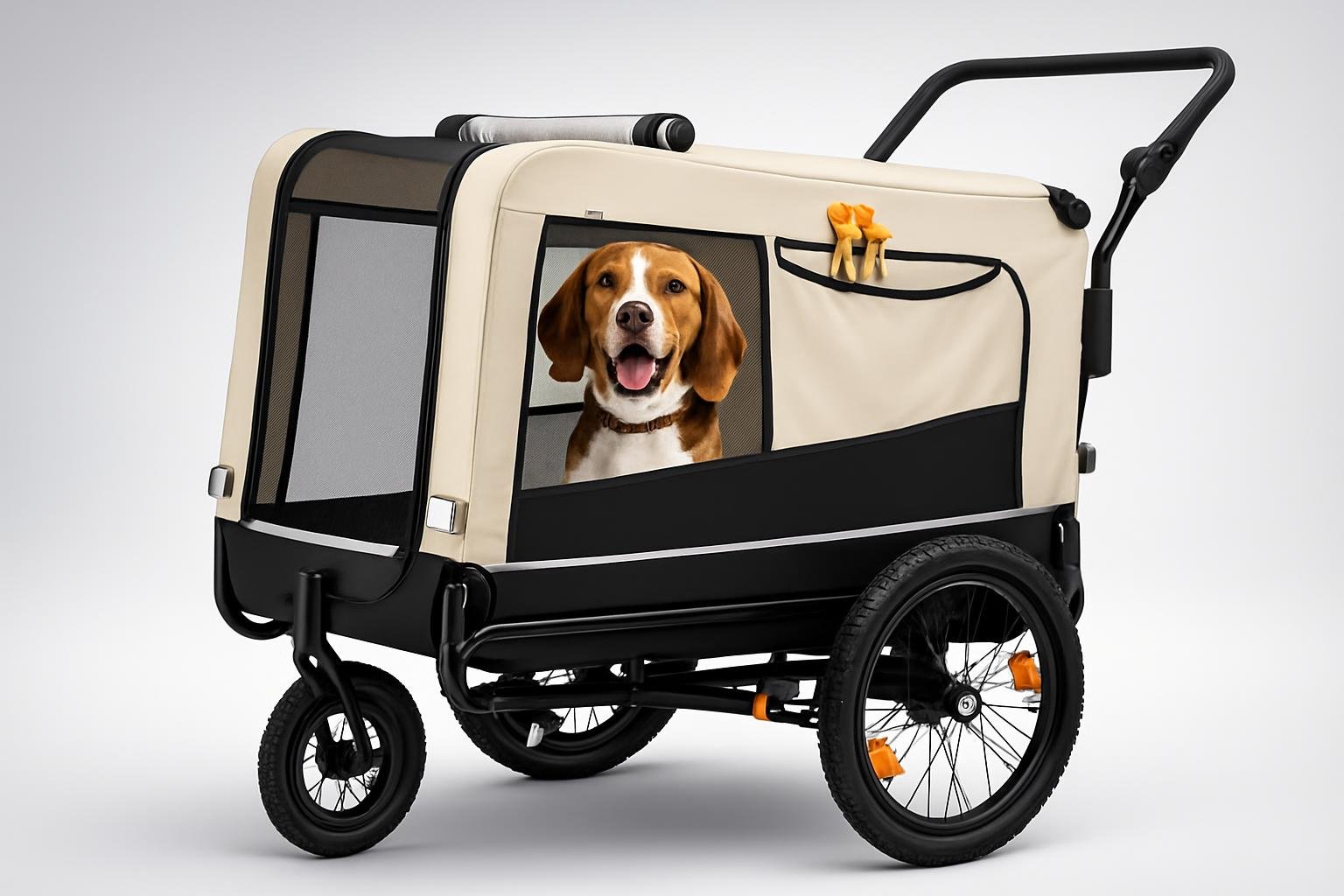 Carrello per cani tectake WoofRider: trasportino da bicicletta e jogger 2 in 1 a prezzo ribassato