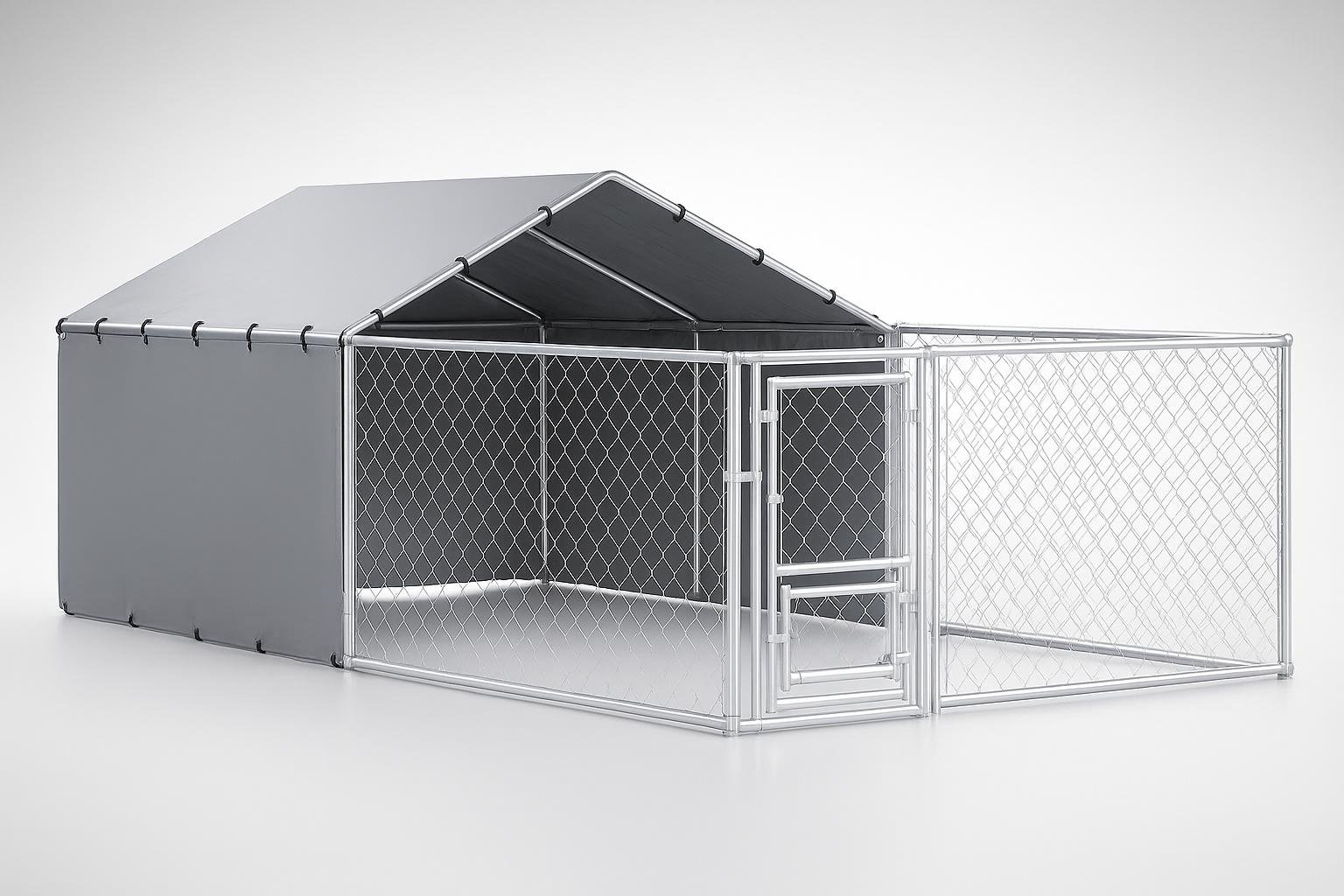 PawHut kennel recinto per cani da esterno con tetto, il box robusto per giardino ora in offerta su Amazon