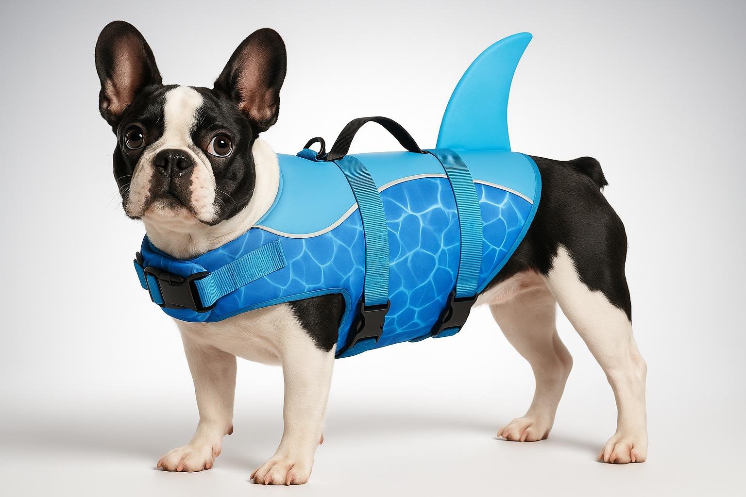 CITÉTOILE giubbotto salvagente per cani modello squalo, occasione Amazon per chi ama gli sport d’acqua