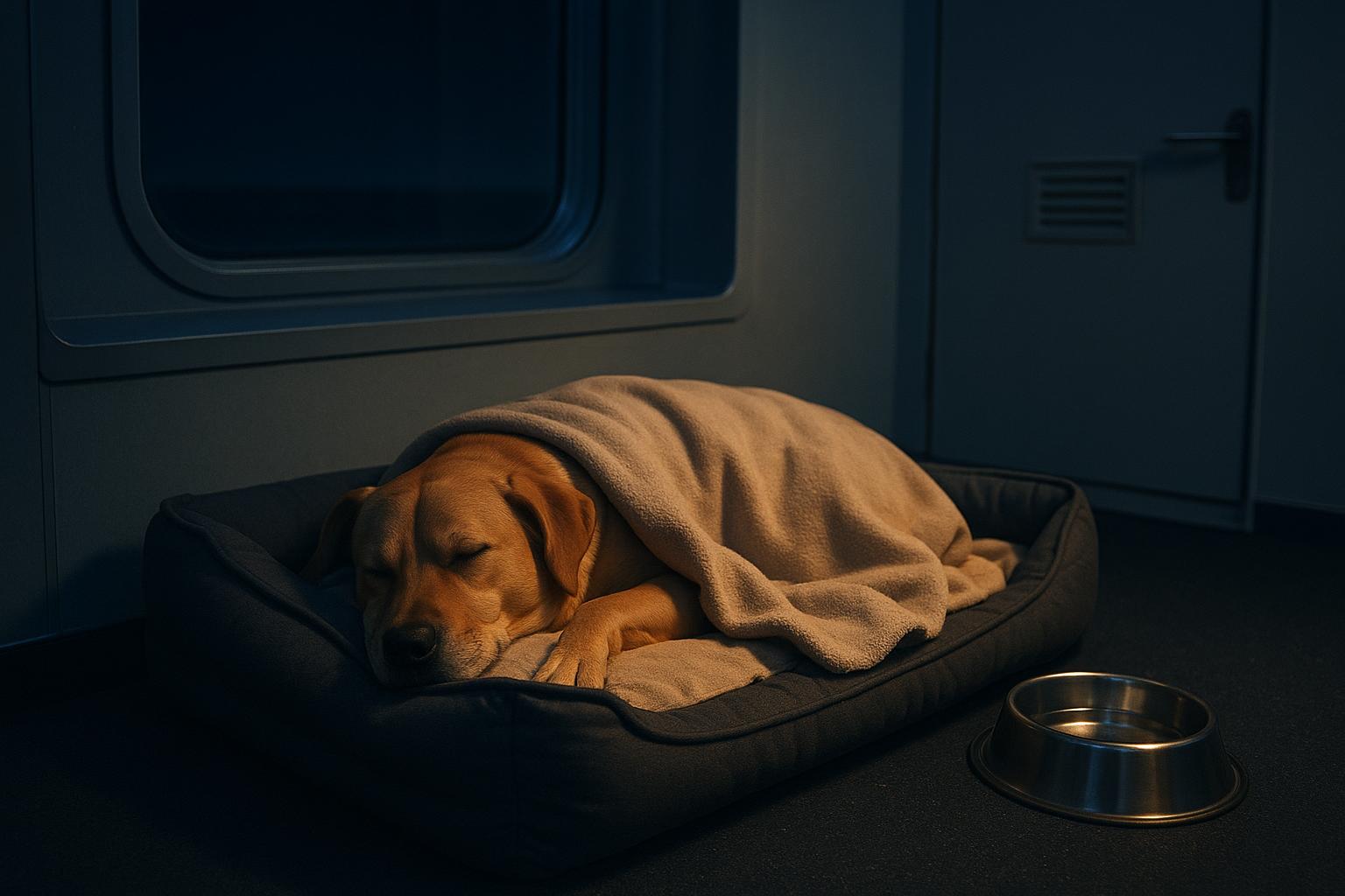 Cani che viaggiano in traghetto notturno: preparare cuccia e routine a bordo