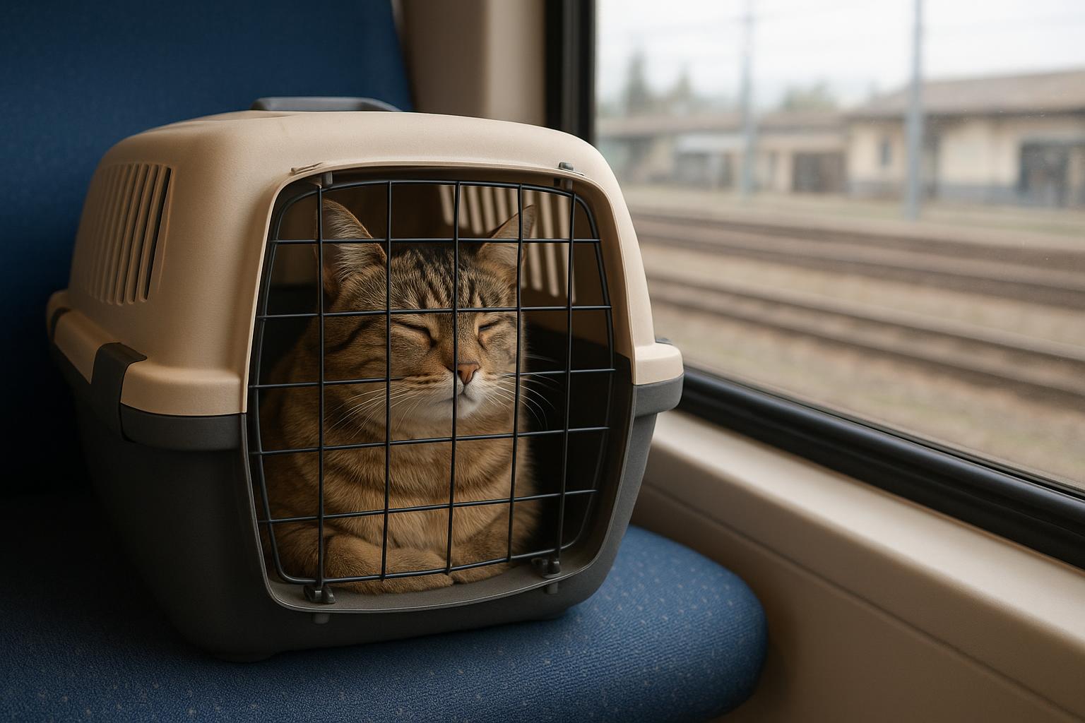 Gatto e viaggi brevi in treno: come addestrarlo al rumore dei binari