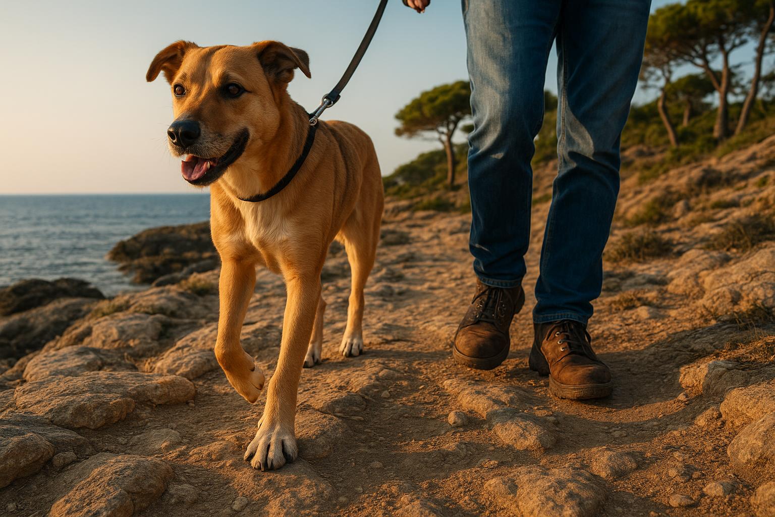 Cani e esplorazione di sentieri costieri: proteggere zampe e olfatto