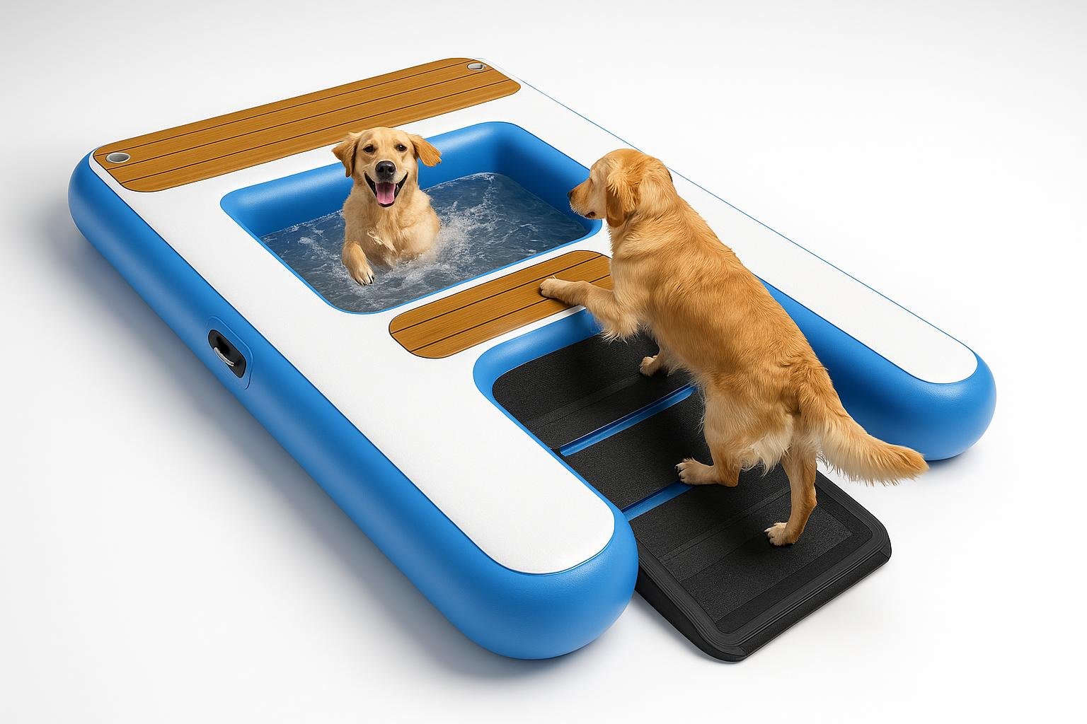 Rampa gonfiabile GYMMALL per cani, accesso facile a piscina, barca e pontile in offerta su Amazon