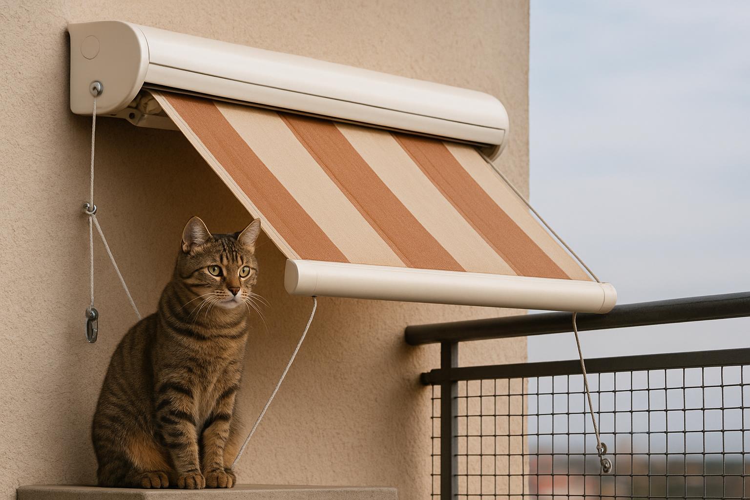Gatti e tende da sole motorizzate: prevenire incidenti con corde e automatismi