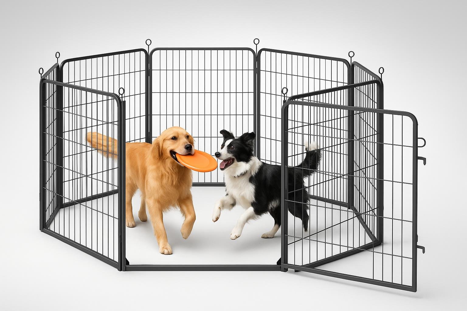 Feandrea recinto in metallo per cani 170 x 170 cm: soluzione robusta per giardino e casa in offerta