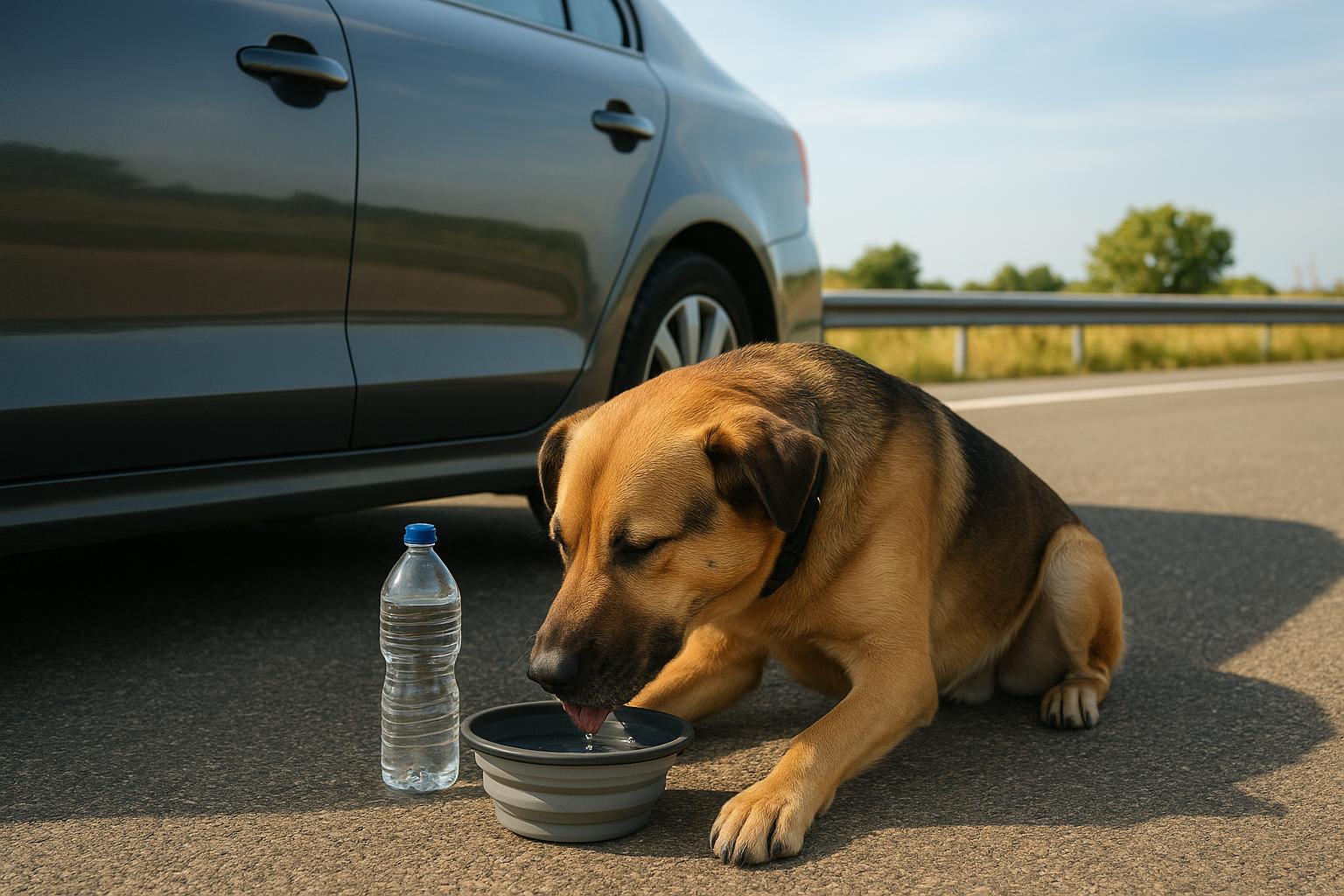 Cane che beve poco in viaggio: come stimolare la sete senza forzare