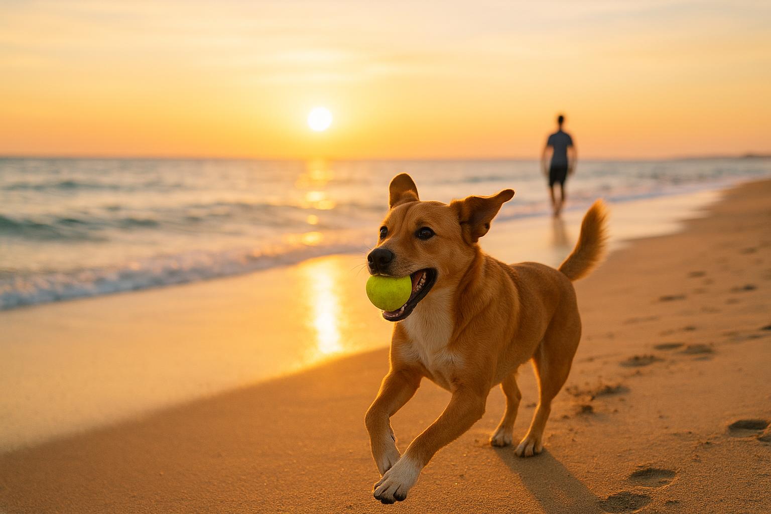 Cani e sport da spiaggia con la palla: evitare sforzi eccessivi nelle ore calde
