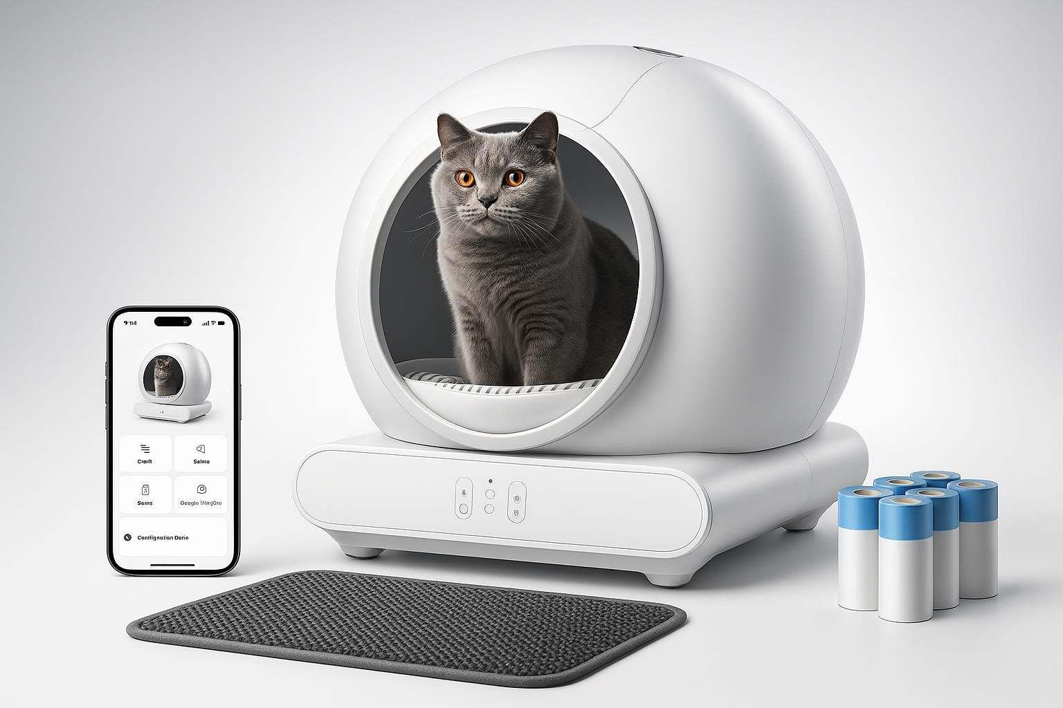 Lettiera gatto autopulente PaaWings XXL con app e monitoraggio salute, minimo su Amazon