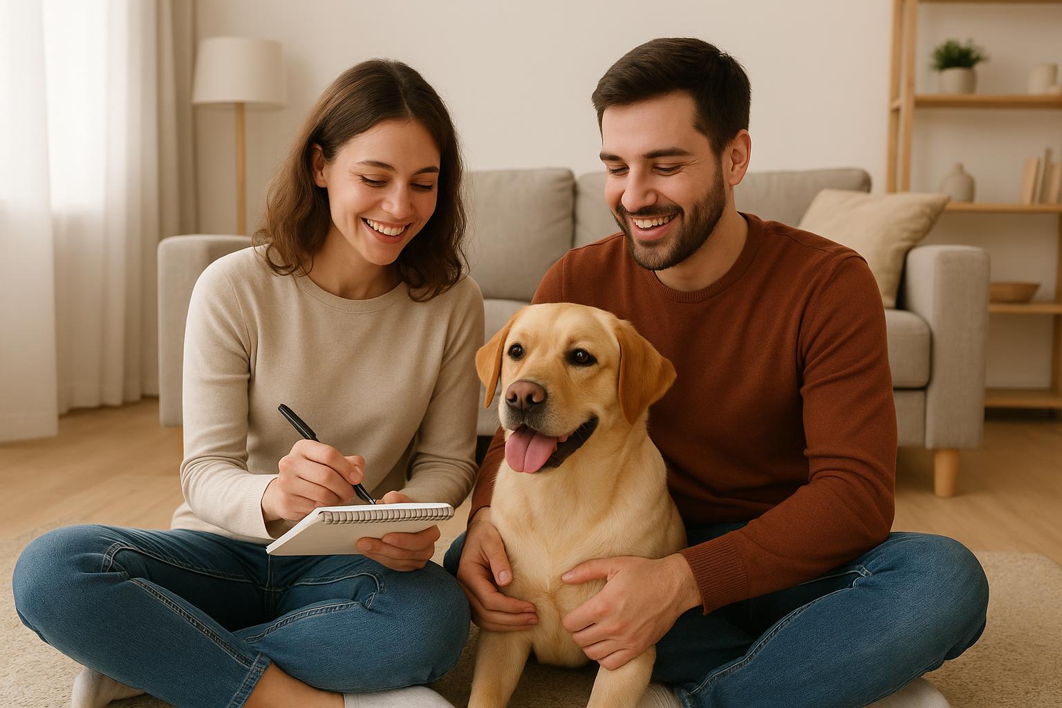 Coppie che adottano il primo cane insieme: come evitare conflitti educativi