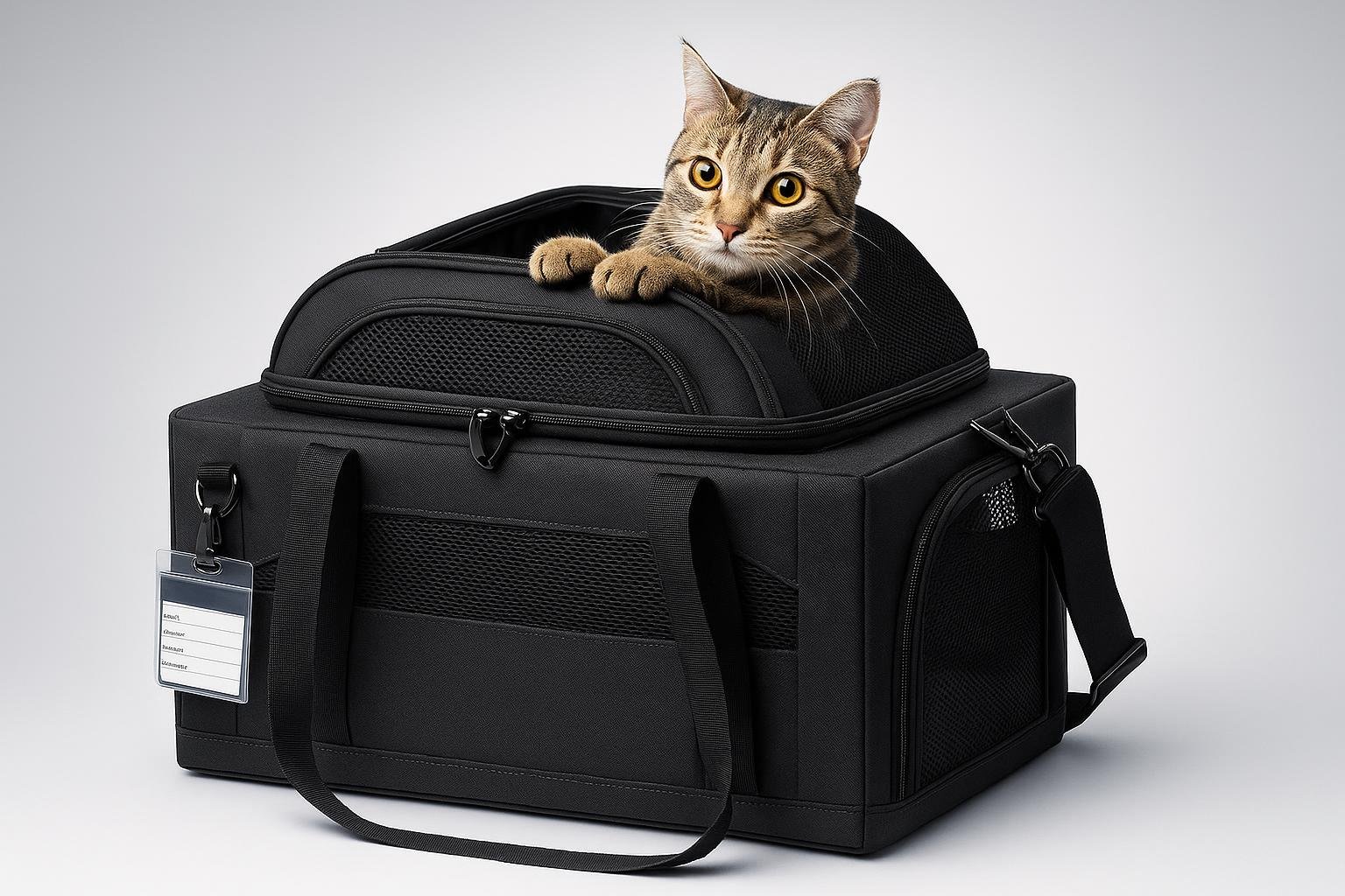 Pecute trasportino espandibile per gatti approvato TSA e IATA: il compagno di viaggio per aereo e treno