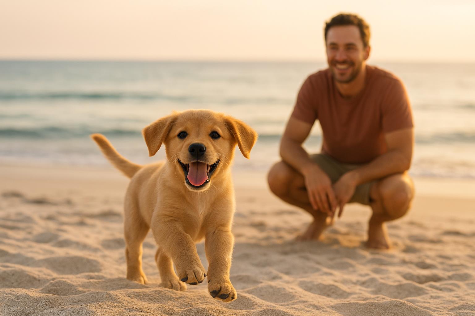 Cucciolo di cane e primi giochi con la sabbia: cosa è sicuro e cosa no