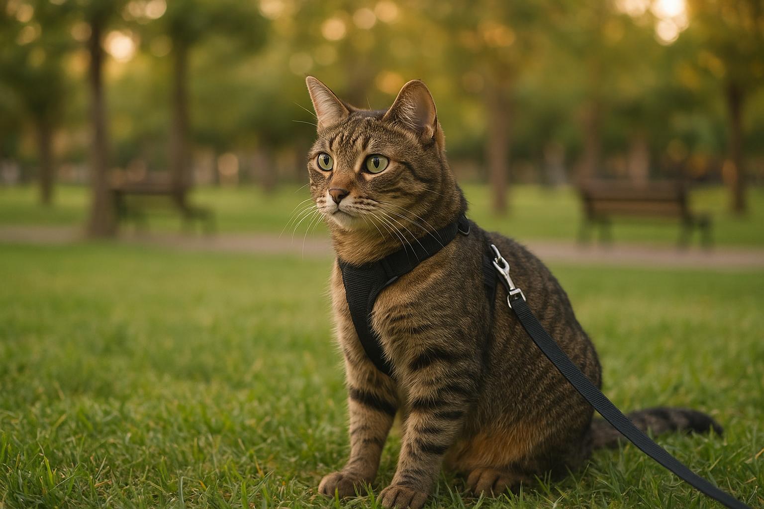 Gatto e visita al parco al guinzaglio: quando ha senso provarci