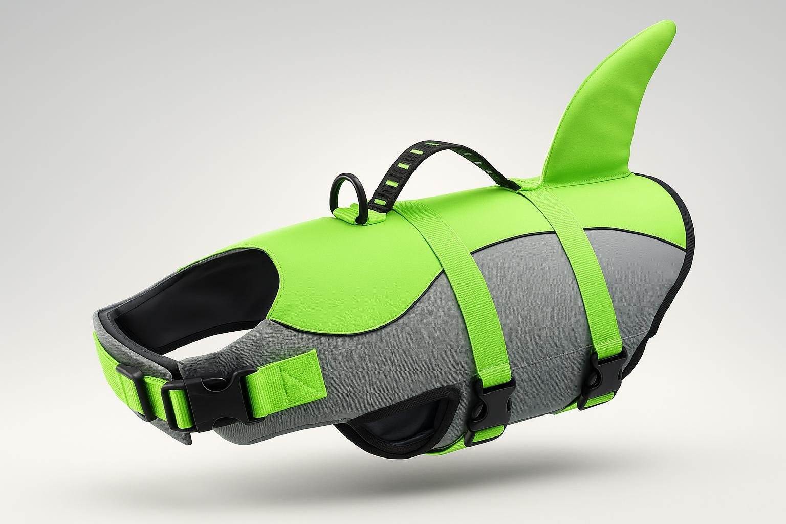 Queenmore giubbotto di salvataggio per cani modello squalo: sicurezza in acqua e design simpatico in offerta