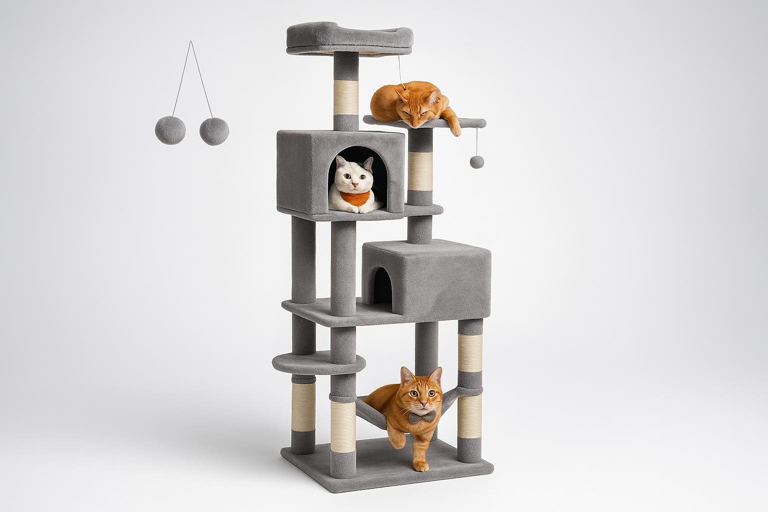 Albero tiragraffi Feandrea da 191 cm, palestra completa per gatti di casa a prezzo ribassato su Amazon