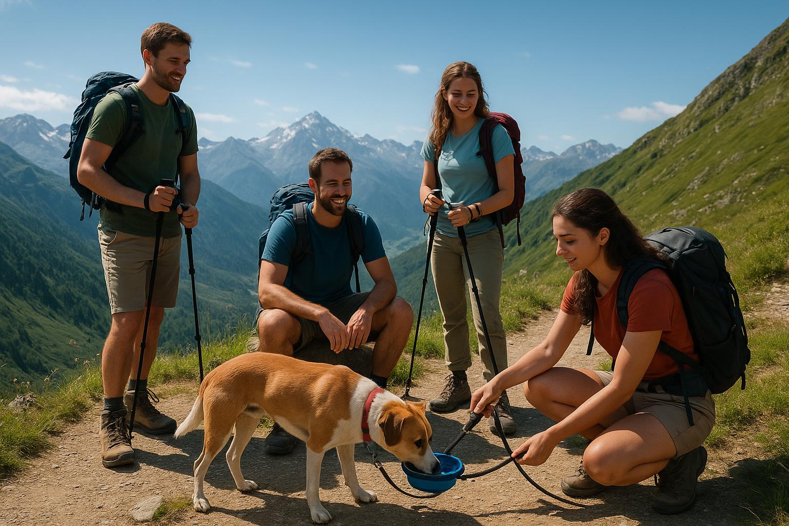 Organizzare un weekend di trekking a tappe con il cane e amici senza pet: regole di convivenza serena