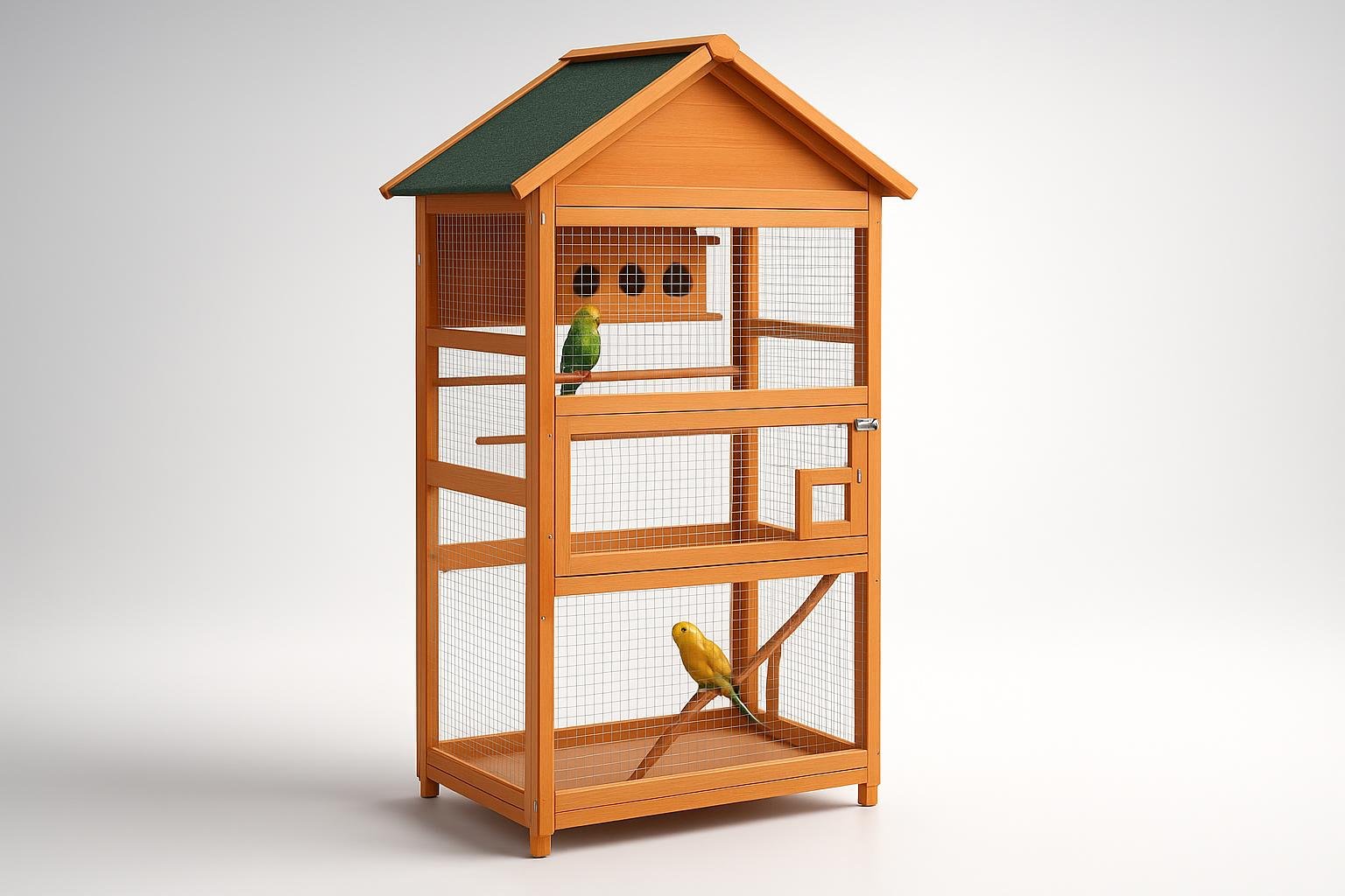 Voliera PawHut da 171 cm per piccoli uccelli, casetta da giardino in super offerta